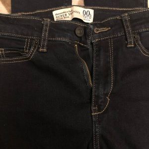 A & F high rise super skinny jeggings